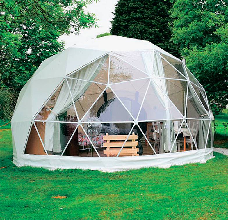  «Сфера» («полусфера») — сооружение из алюминиевого каркаса, обтянутое пластиком или жесткой полимерной тканью, под которой размещают утеплитель