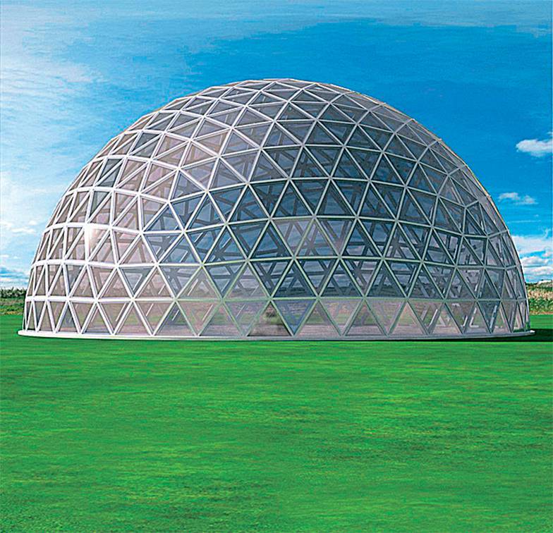  Сфера Фуллера — геометрическая фигура, послужившая основой-прототипом для создания сферических домиков. Геодезическая сфера — это ячеистая структура, состоящая из тетраэдров, которая становится тем крепче, чем больших размеров достигает
