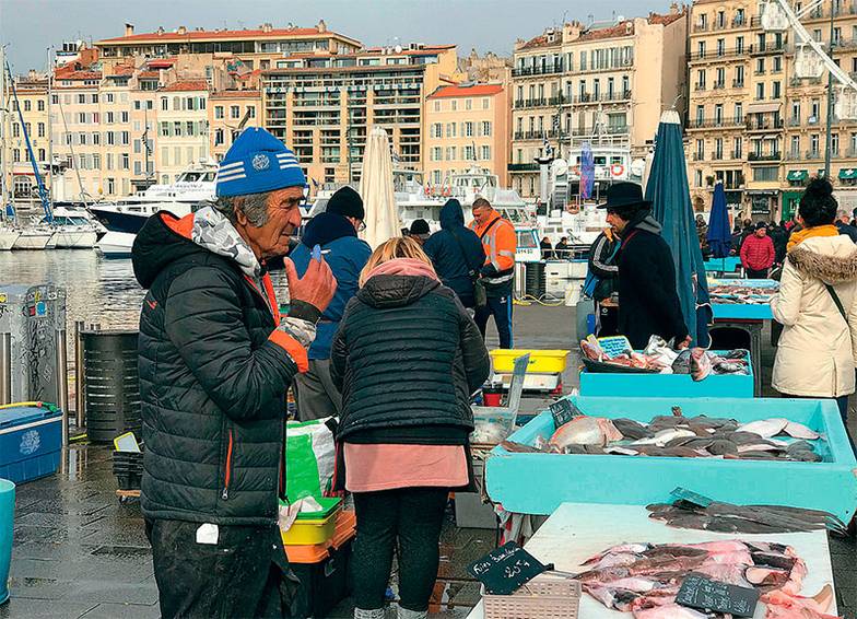 TASS Рыбный рынок в Марселе