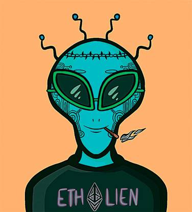  Серия NFT The Ethaliens («Пришельцы») состоит из 7500 уникальных картинок
