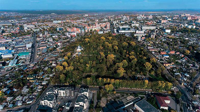 КИРИЛЛ КУХМАРЬ/ТАСС Вид Иркутска сверху