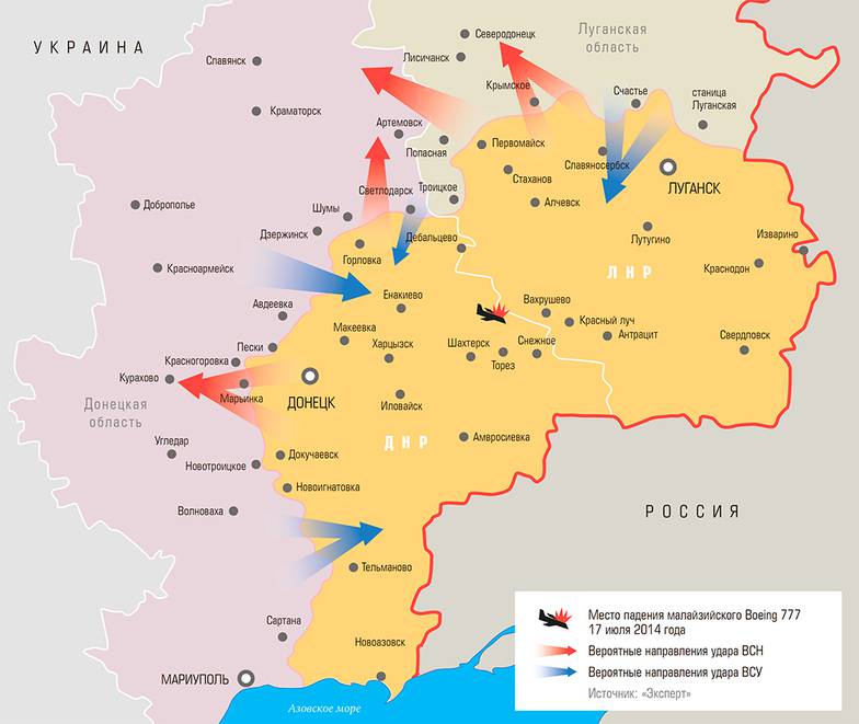  Перспектива военных действий на Донбассе