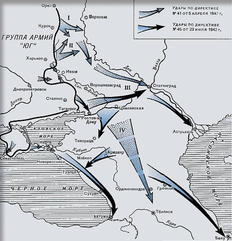  План Blau Верховного командования вермахта на лето 1942 г.