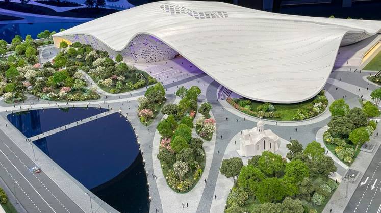 Уникальная по конструкции и размерам крыша  накроет новый национальный центр «Россия»