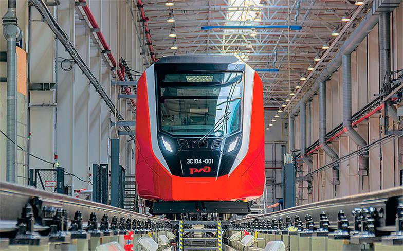 ПРЕДОСТАВЛЕНО КОМПАНИЕЙ «СИНАРА — ТРАНСПОРТНЫЕ МАШИНЫ» Электропоезд ЭС104 — локализованная «Ласточка»