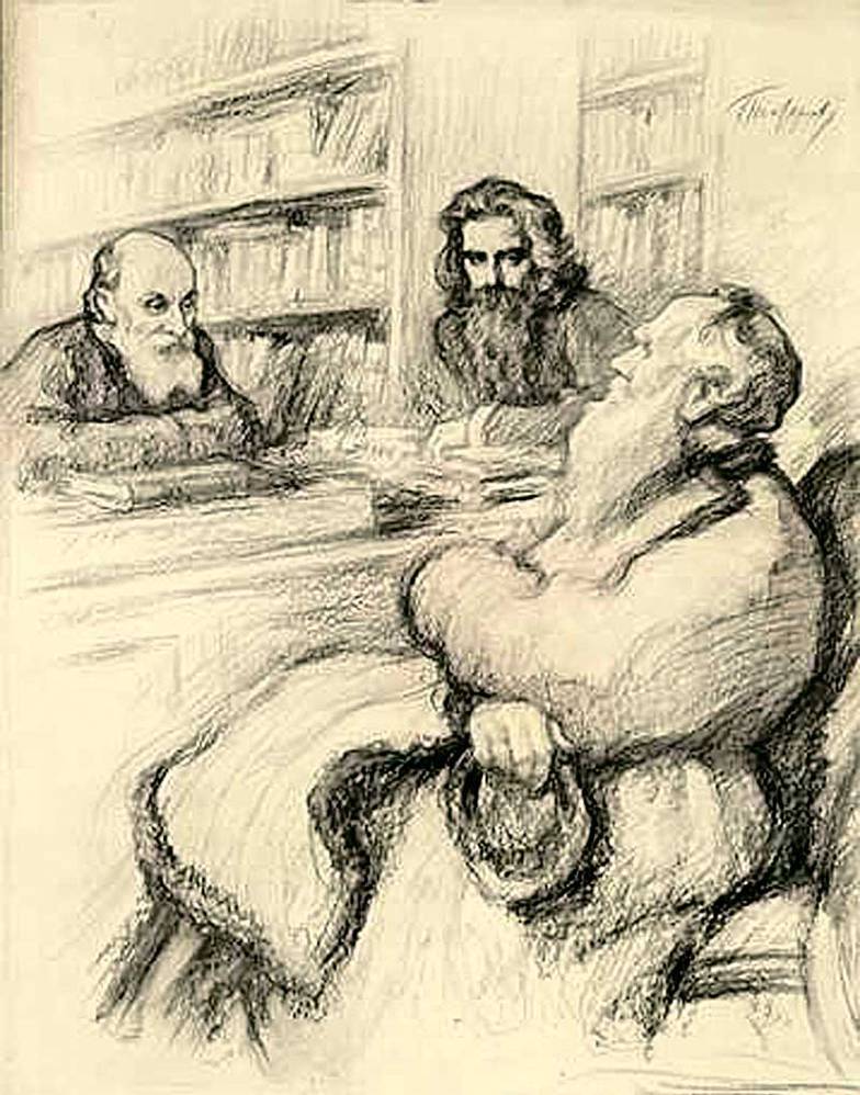  Л. О. Пастернак. Три философа: Николай Федоров, Владимир Соловьев, Лев Толстой