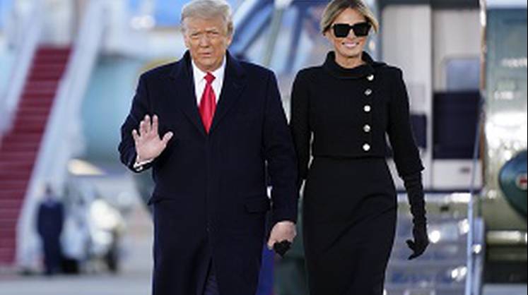 Трамп и его супруга покинули Белый дом
