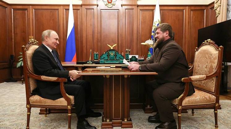 Путин встретился с Кадыровым в Кремле