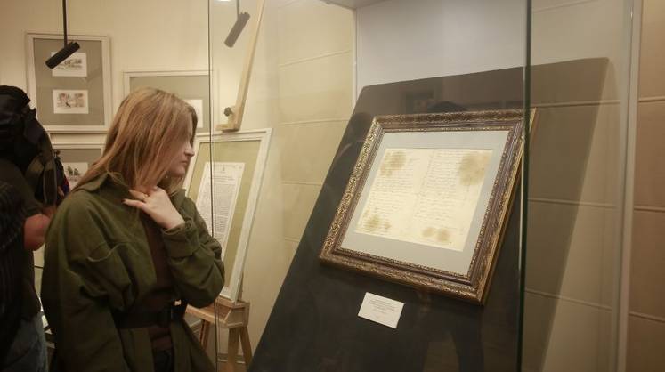 Рукопись «Письма Татьяны» с автографом Пушкина впервые показали в музее