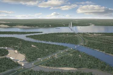 Иллюстрация: «Дирекция по строительству Ленского моста» Так должны будут выглядеть построенные сооружения