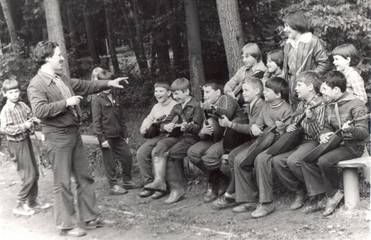 Личный архив Р. Польдяевой Владимир Польдяев. Пионерский лагерь "Огонёк", 1978 год