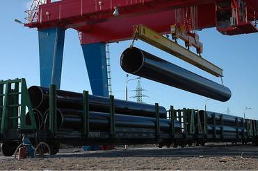 Северсталь Отгрузка труб большого диаметра