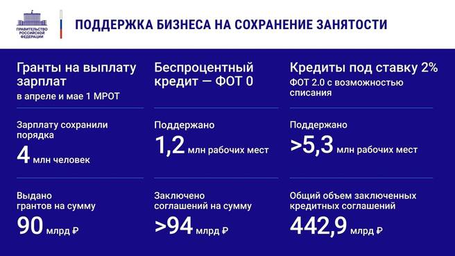 Источник: Отчёт о деятельности Правительства России за 2020 год 