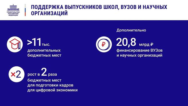 Источник: Отчёт о деятельности Правительства России за 2020 год 
