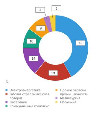 VYGON Consulting Структура использования природного газа на внутреннем рынке России
