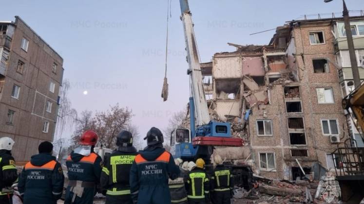 В городе Ефремов после взрыва газа в многоквартирном доме введен режим ЧС